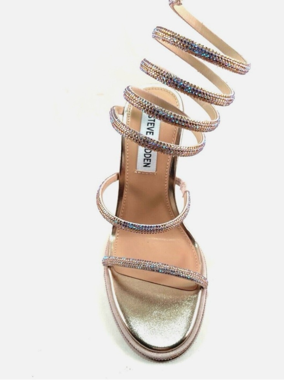 Steve Madden Blush Crystal-Strap Heels